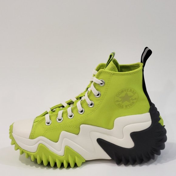 Converse Run Star Motion High 'Lime Twist' Unisex Platform Sneakers 172066C NWT - Picture 3 of 6